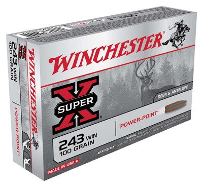 Winchester X2432A1 Super-X Power-Point  100 Grain .243 Winchester