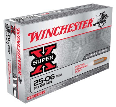 Winchester Super X .25-06 Remington 90 gr JHP ammo