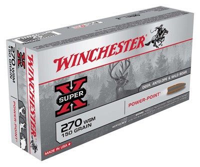 Winchester Super-X Power-Point .270 WSM 150 gr JSP ammo