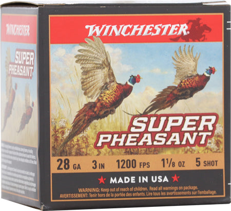 Winchester X283PH5 Super Pheasant                                                                                                     28 Gauge 3" 1-1/8oz #5 1200 fps