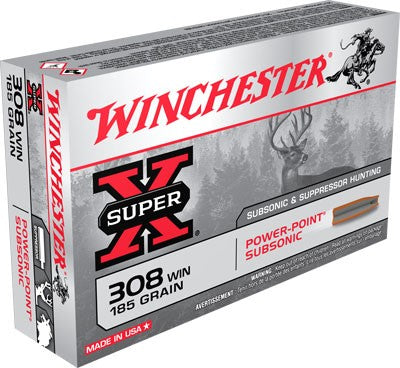 Winchester Super X .308 Win / 7.62x51mm 185 gr JHP ammo