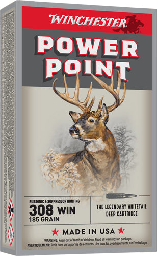 Winchester Super X .308 Win / 7.62x51mm 185 gr JHP ammo
