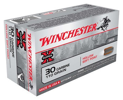 Winchester Super X .30 Carbine 110 gr JHP ammo