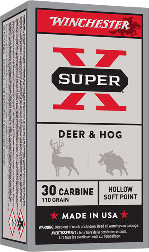 Winchester Super X .30 Carbine 110 gr JHP ammo