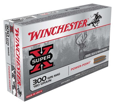 Winchester Super-X Power-Point .300 Winchester Mag 180 gr JSP ammo
