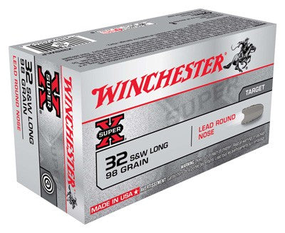 Winchester SUPER-X .32 S&W Long 98 gr Solid ammo