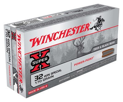 Winchester Super-X Power-Point .32 Winchester Special 170 gr JSP ammo