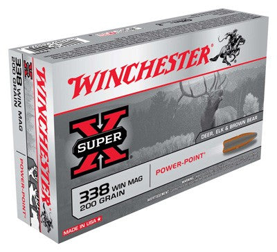 Winchester X3381 Super X Power-Point  200 Grain .338 Winchester Magnum