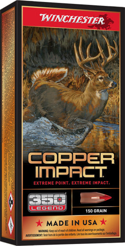 Winchester X350CLF Deer Season XP Copper Impact Copper Extreme Point Lead-Free  150 Grain .350 Legend