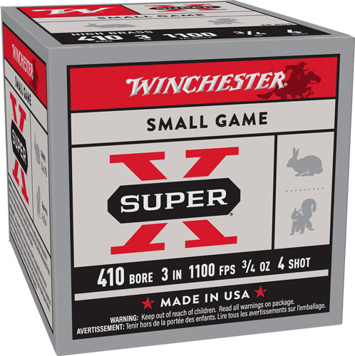 Winchester Super X HIGH BRASS Heavy Game Load .410 Bore 3 in / 3 in #4 3/4 oz