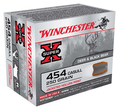 Winchester SUPER-X .454 Casull 250 gr JHP ammo