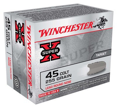 Winchester X45CP2 Super X Lead Round Nose LRN 255 Grain .45 Long Colt