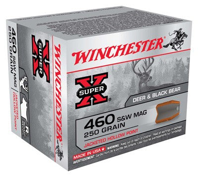 Winchester Super X .460 S&W Mag 250 gr JHP ammo