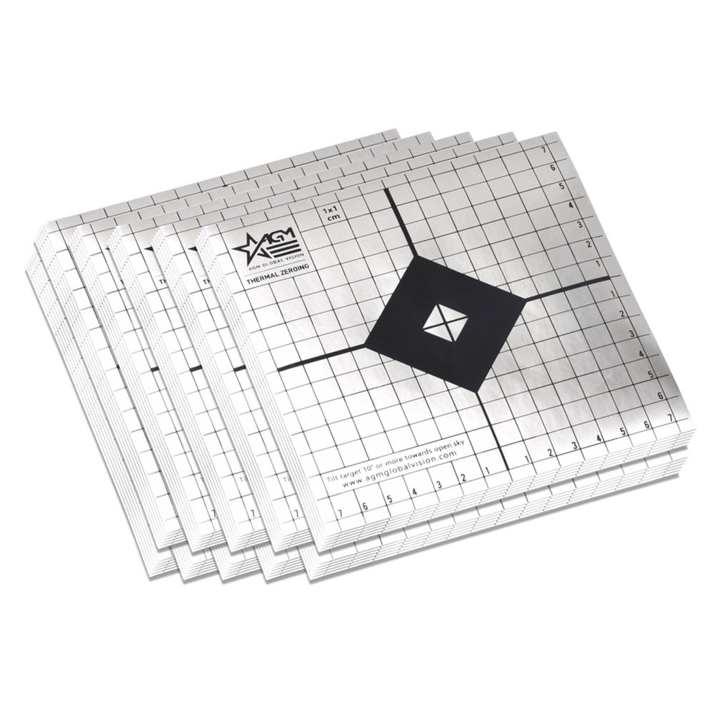 AGM Passive Thermal Targets 50-Pack - 15x15cm with 1cm Grid for Thermal Optic Zeroing