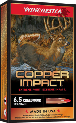 Winchester X65CLF Copper Impact Copper Extreme Point Lead-Free  125 Grain 6.5mm Creedmoor