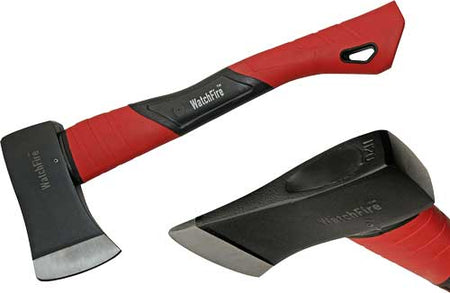 SZCO Rite Edge 14" Fiberglass Camp Axe Red Handle with 4" Blade