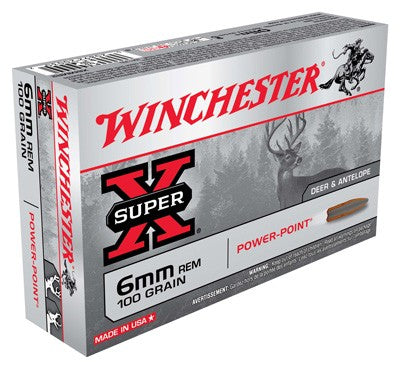 Winchester Super-X 6mm Remington 100 gr JSP ammo