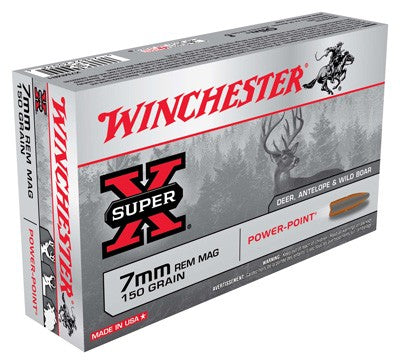 Winchester X7MMR1 Super-X Power-Point  150 Grain 7mm Remington Mag