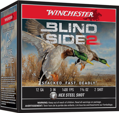 Winchester Blind Side 2 Hex Steel 12 Gauge 3 in / 3 in #2 1-3/8 oz