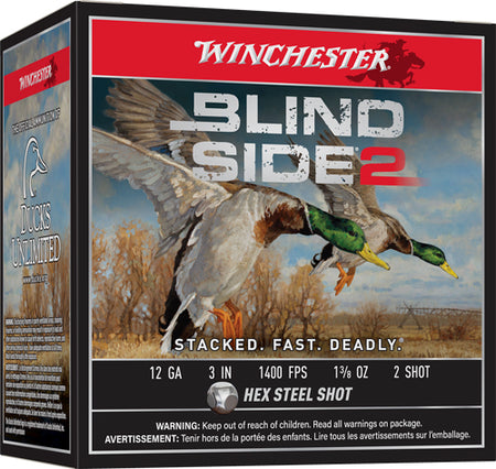 Winchester Blind Side 2 Hex Steel 12 Gauge 3 in / 3 in #2 1-3/8 oz