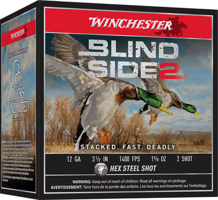 Winchester Blind Side 2 Hex Steel 12 Gauge 3.5 in / 3.5 in #2 1-5/8 oz