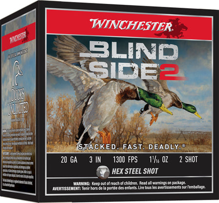 Winchester Blind Side 2 Hex Steel 20 Gauge 3 in / 3 in #2 1-1/16 oz