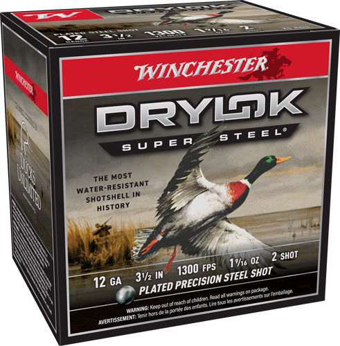 Winchester Drylok Super Steel Magnum 12 Gauge 3.5 in / 3.5 in #2 1-9/16 oz