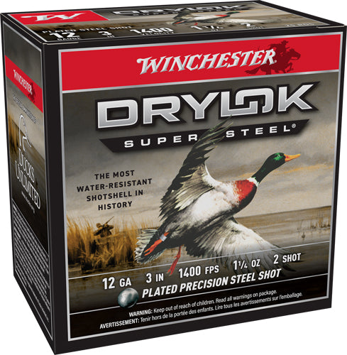 Winchester Drylok Super Steel Magnum 12 Gauge 3 in / 3 in #2 1-1/4 oz