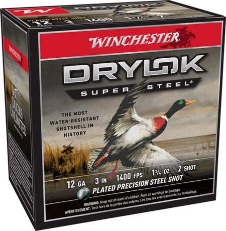Winchester Drylok Super Steel Magnum 12 Gauge 3 in / 3 in #2 1-1/4 oz