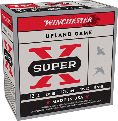 Winchester XU12H8   12 Gauge 2.75" 1-1/8oz 8 Shot 1255 FPS.