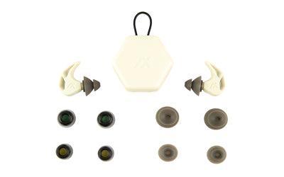 AXIL X20 Earplugs Bone White with Silicone and Foam Tips X20-BONE