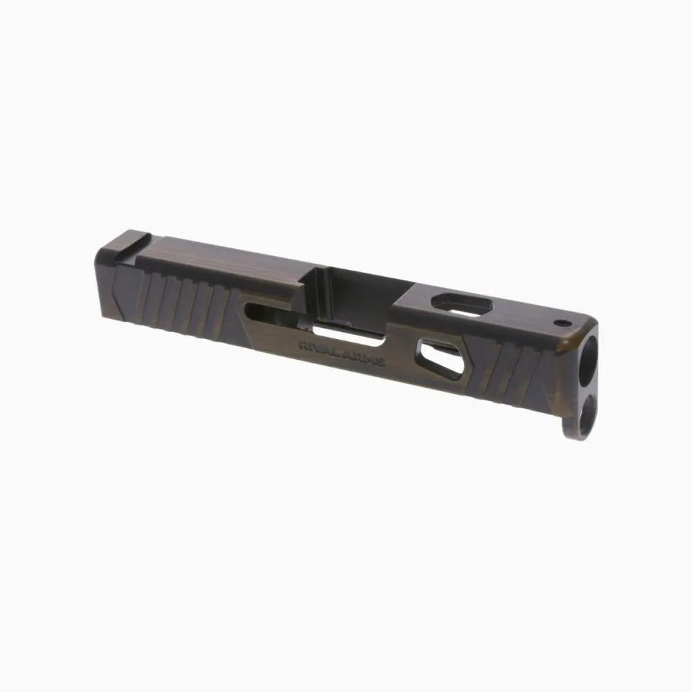 Rival Arms Faction Precision Pistol Slide for Glock 43/43X Battle Bronze Finish