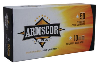 Armscor 10mm Auto 180 gr Full Metal Jacket (FMJ)