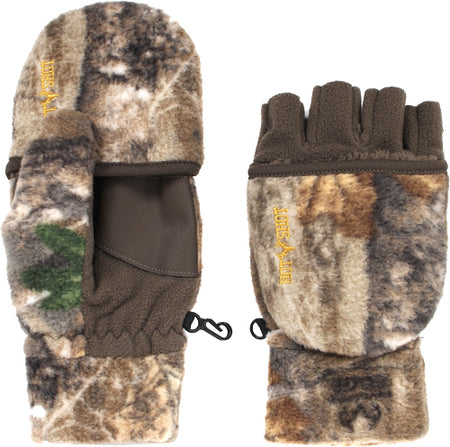 Hot Shot HF2 Bulls-Eye Pop-Top Mitten Fleece Insulated Realtree APX Large