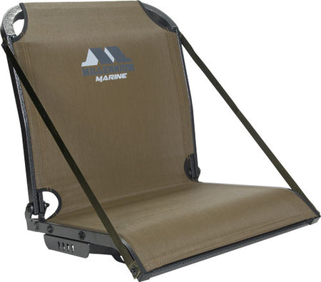 Millennium B100 Boat Seat with Arm Rest Straps Green