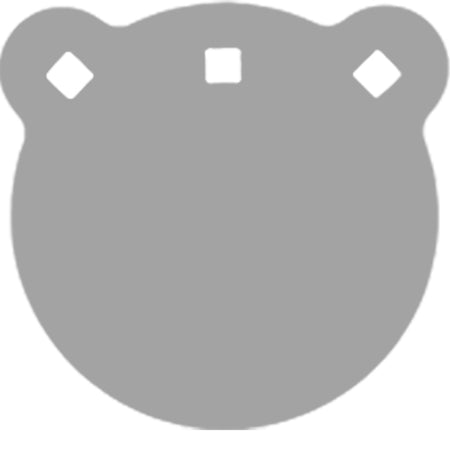 BASH Target AR500 Steel Gong Round 6" - 1/2" Thick Shooting Target
