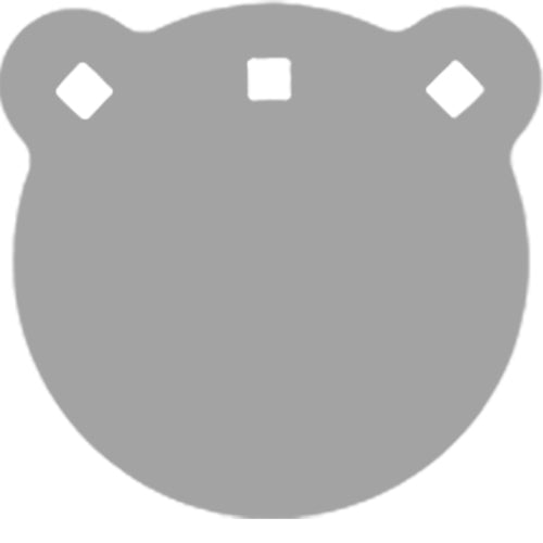 BASH Target AR500 Steel Gong Round 6" - 1/2" Thick Shooting Target