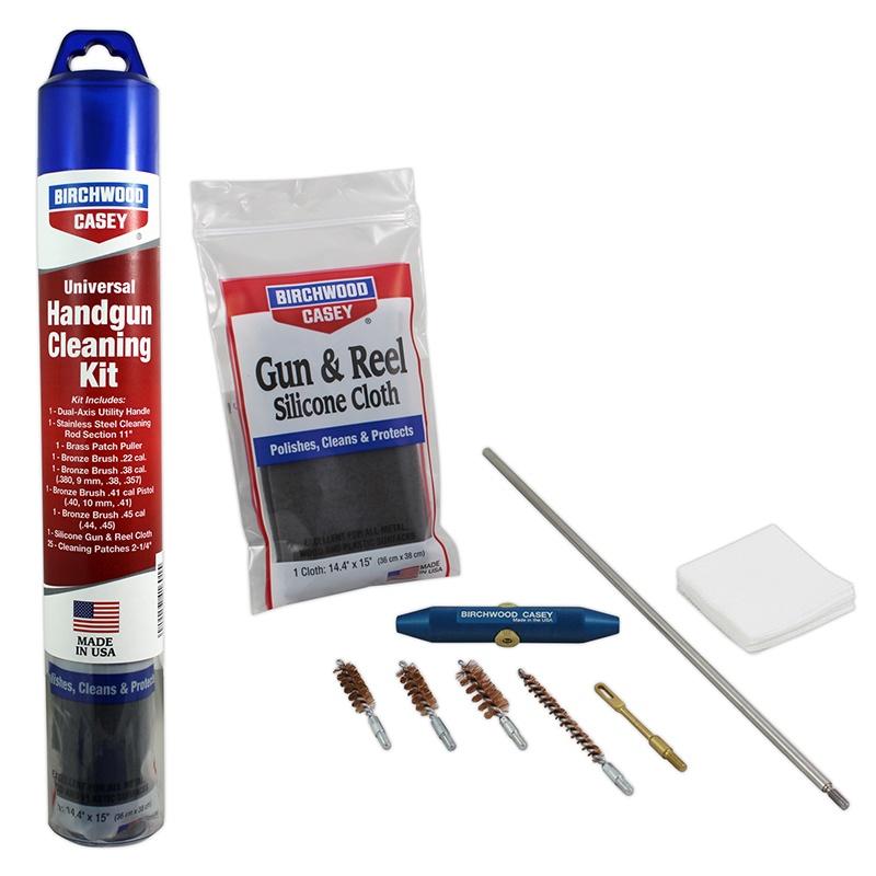 Birchwood Casey Universal Handgun Stainless Steel Gun Cleaning Kit Multi-Caliber