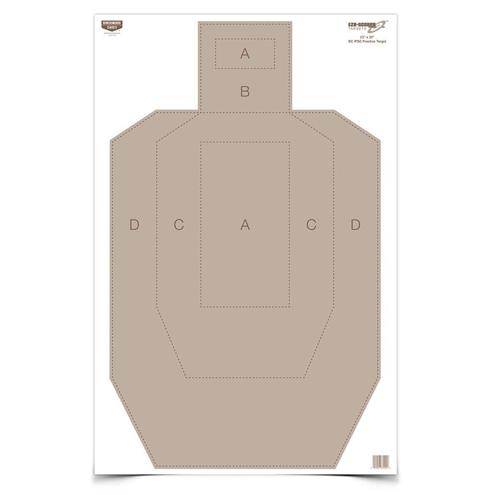 Birchwood Casey EZE-Scorer IPSC Paper Practice Targets 23" x 35" 100-Count