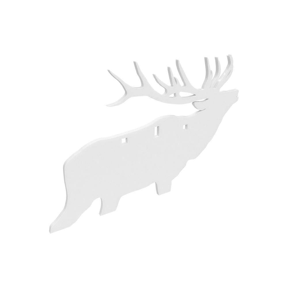 Birchwood Casey AR500 3/8" Steel Silhouette Plate Target 3-Hole Elk