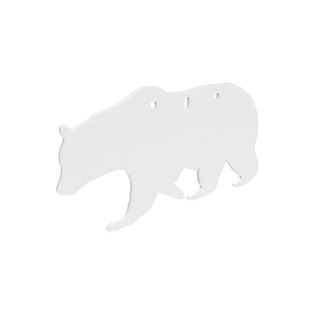 Birchwood Casey AR500 3/8" Bear Silhouette Plate Target 3-Hole