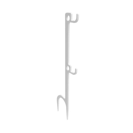 Birchwood Casey Double Hook AR500 Steel Target Hanger Ground Stake White