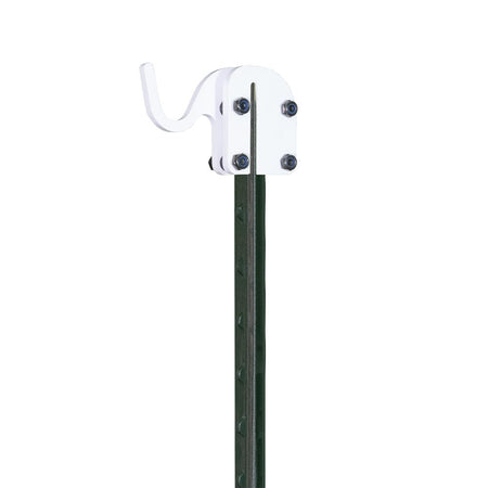 Birchwood Casey T-Post Target Hook 3/8" AR500 Steel White Powder Coat