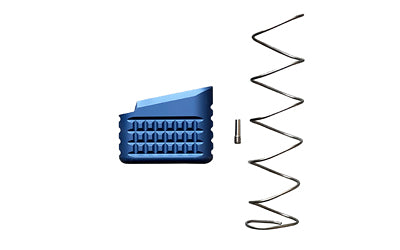 Backup Tactical Mag Extension, Blue, Fits Glock 17/19/22/23, +5 Rounds w/ Extra Power Spring G1923MEXT-BLU