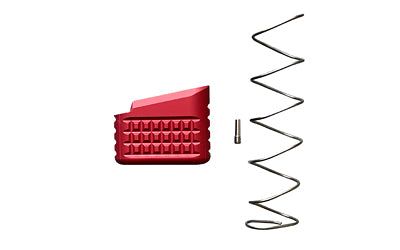 Backup Tactical Mag Extension, Red, Fits Glock 17/19/22/23, +5 Rounds w/ Extra Power Spring G1923MEXT-RED