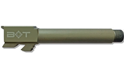 Backup Tactical Threaded Barrel, 9mm, Fits Glock 19, Olive Drab Green Nitride Finish, Ships with FRAG-ODG Thread Protector G19TB-ODG