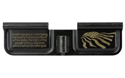 Battle Arms Development Laser Engraved AR-15 Dust Cover, 2nd Amendment Design, Matte Black Finish