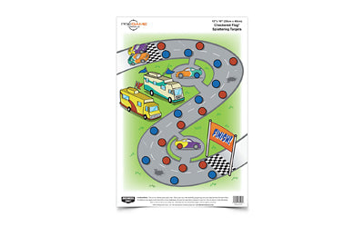 Birchwood Casey Pregame Check Flag Target 12x18 Inches, 8 Targets BC-35574