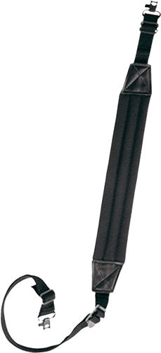 Bulldog Black Deluxe Padded 1-Inch Rifle Sling with Quick-Release Swivels
