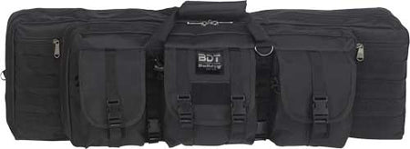Bulldog 42-Inch Double Tactical Gun Case 3 Large Access Pockets Black